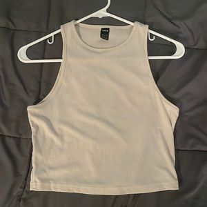 Beige Shein Cropped Tank.